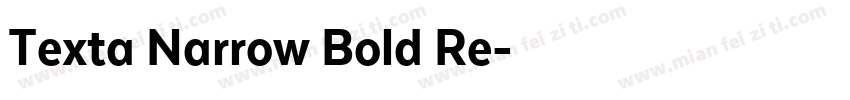 Texta Narrow Bold Re字体转换